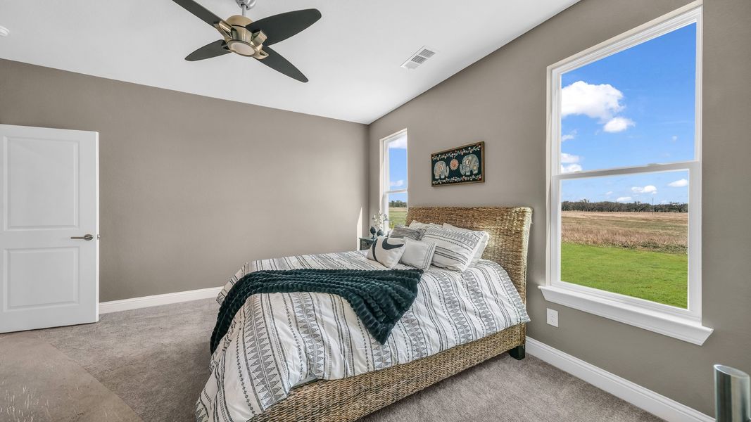 Representative furnished interior of a home built from the Clementine by Zeal Home Builders in Saddle Crest Estates, Weatherford (Image 53).