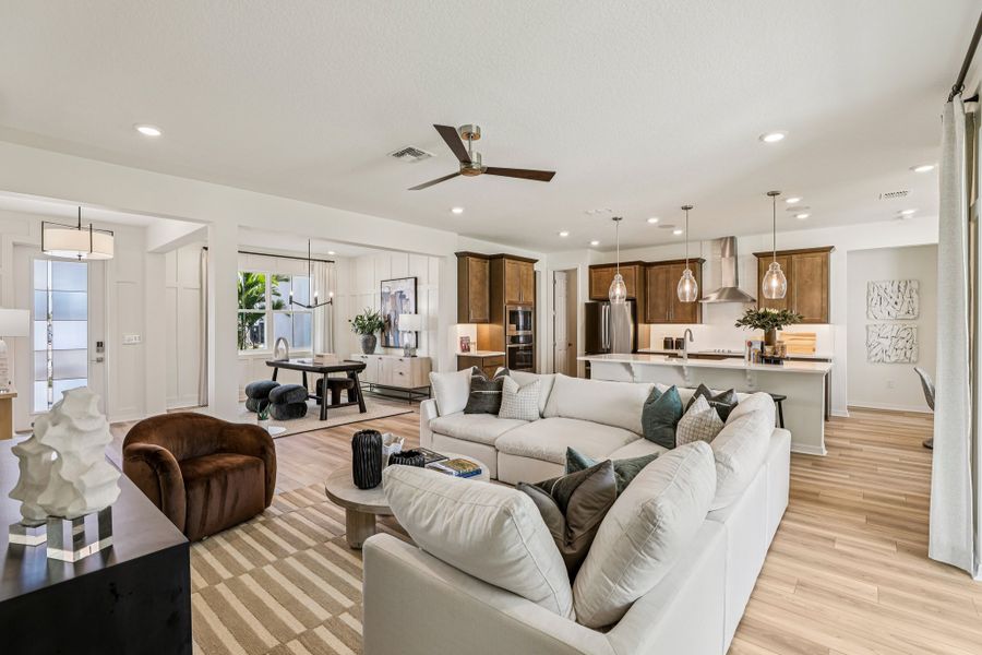 Representative furnished interior of a home built from the Briella by Risewell Homes in Country Club Estates, Palm Bay (Image 7).