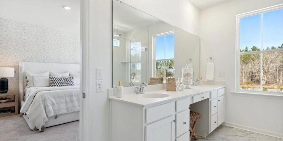 Furnished interior view inside a new home in Heron's Walk at Summers Corner: Row Collection, Summerville (Image 6).