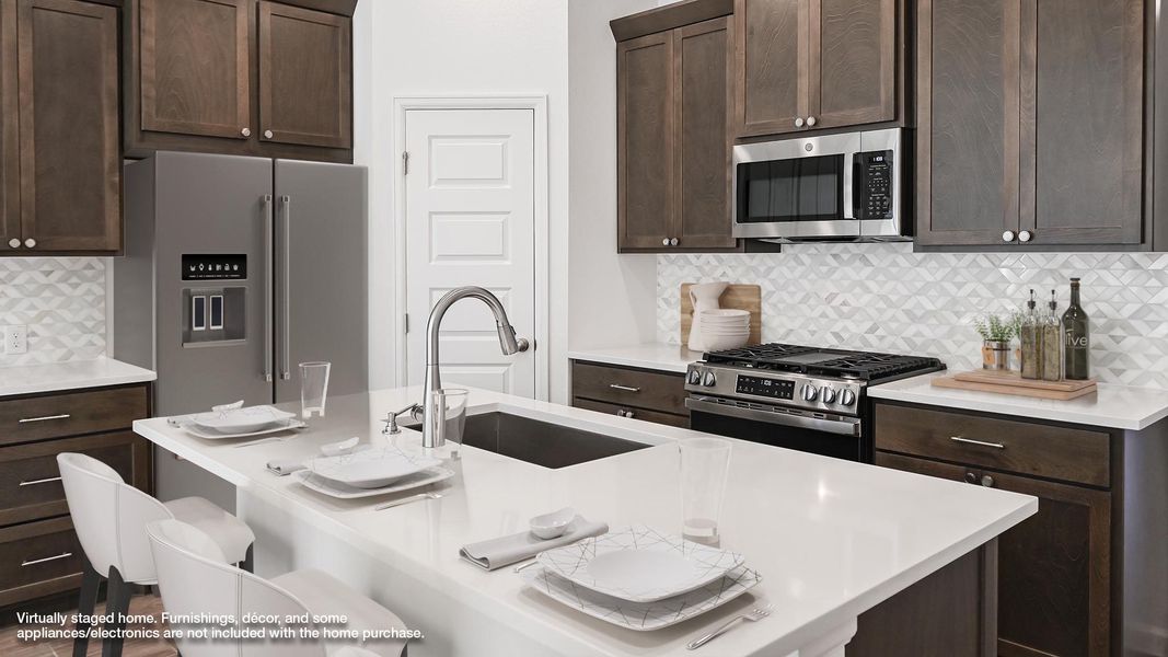 Furnished interior view inside a new home in Crosswinds, Kyle (Image 4). Furnished interior view inside a new home in Crosswinds, Kyle (Image 4).