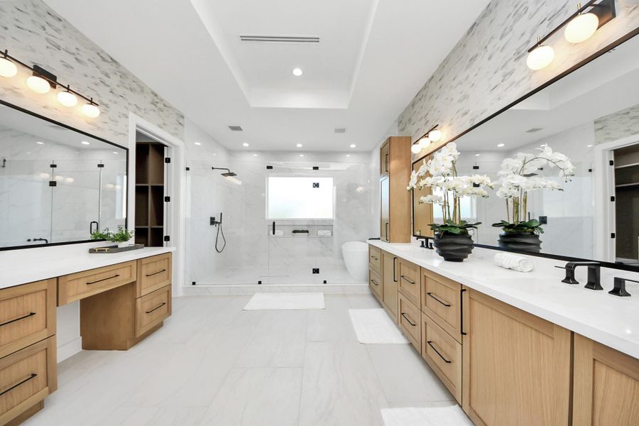 Primary Bath with 3 vanity areas!