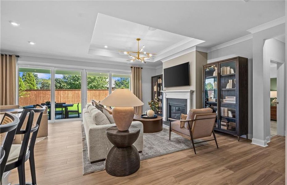 Furnished interior view inside a new home in Linden Grove, Powder Springs (Image 20).