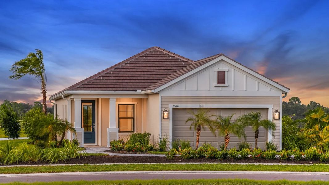Representative exterior photo of a completed home built from the Imagination 2 by Neal Communities in Boca Royale Golf & Country Club Real Estate and Homes for Sale in Englewood, FL - Neal Communities, Englewood, FL (Image 14). Representative exterior photo of a completed home built from the Imagination 2 by Neal Communities in Boca Royale Golf & Country Club Real Estate and Homes for Sale in Englewood, FL - Neal Communities, Englewood, FL (Image 14).