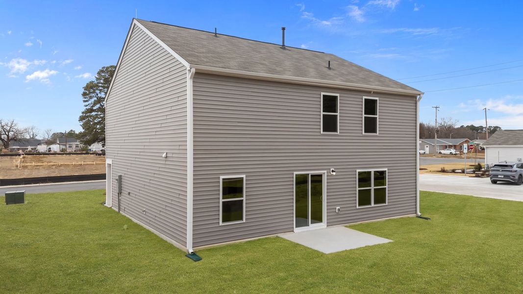 Exterior details and patio area of a home in Hunter Hill, Rocky Mount (Image 23). Exterior details and patio area of a home in Hunter Hill, Rocky Mount (Image 23).