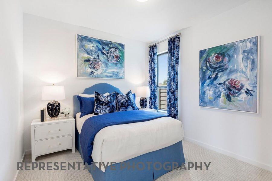Furnished interior view inside a new home in Pomona, Manvel (Image 35).