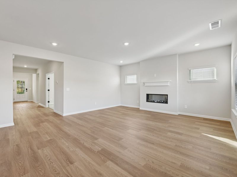 The Taylorsville floorplan with the Divine White interior package.