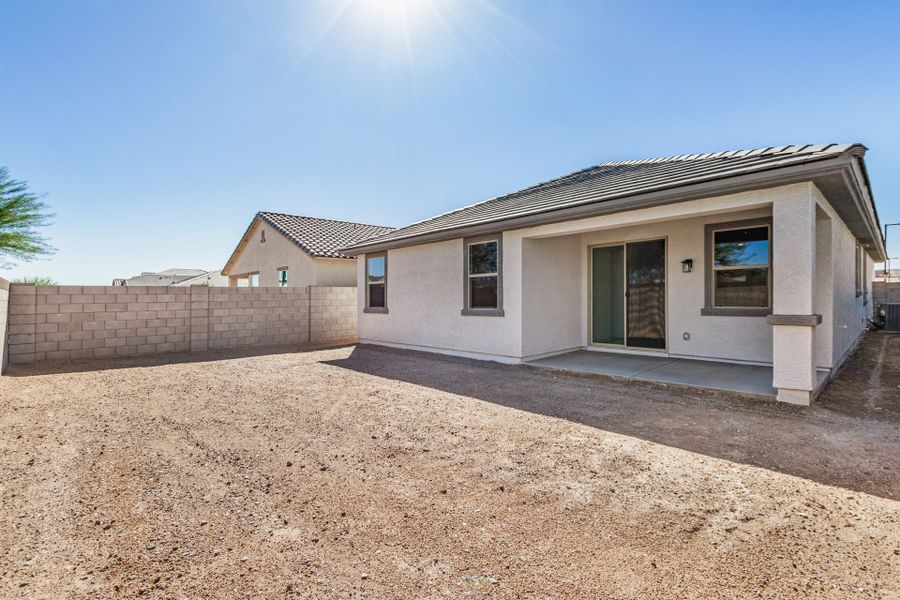 Exterior details and patio area of a home in The Villages at North Copper Canyon, Surprise (Image 3).