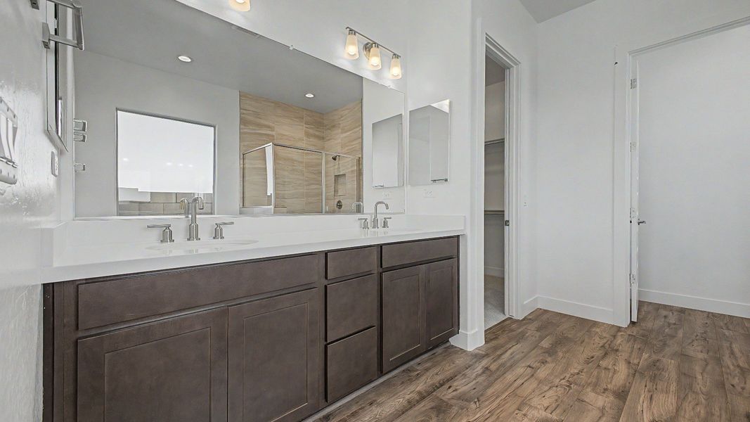 Furnished interior view inside a new home in Arroyo Seco - Hacienda, Buckeye (Image 19). Furnished interior view inside a new home in Arroyo Seco - Hacienda, Buckeye (Image 19).