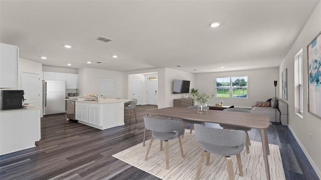 Furnished interior view inside a new home in Windrose, Apopka (Image 12). Furnished interior view inside a new home in Windrose, Apopka (Image 12).