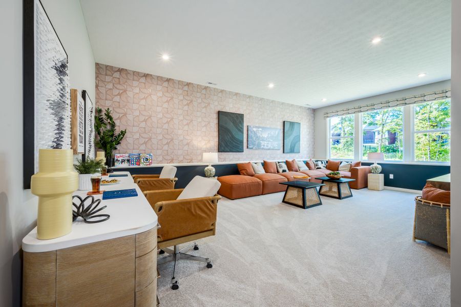 Representative furnished interior of a home built from the Blair by Fischer Homes in Twin Lakes, Hoschton (Image 51).
