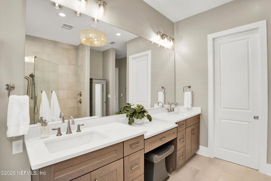 Furnished interior view inside a new home in Nocatee, Ponte Vedra (Image 25). Furnished interior view inside a new home in Nocatee, Ponte Vedra (Image 25).