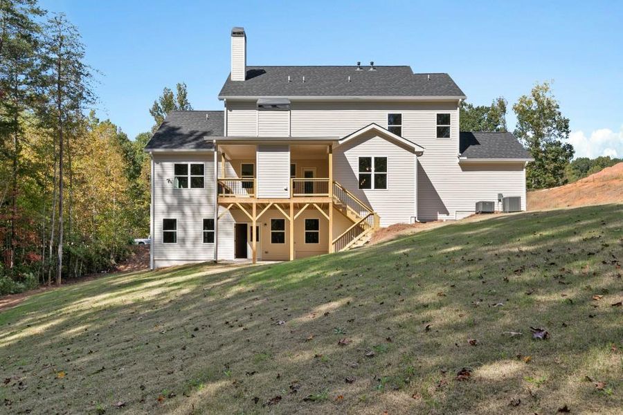 Front exterior of a new home in , Dawsonville, GA, highlighting curb appeal (Image 16).