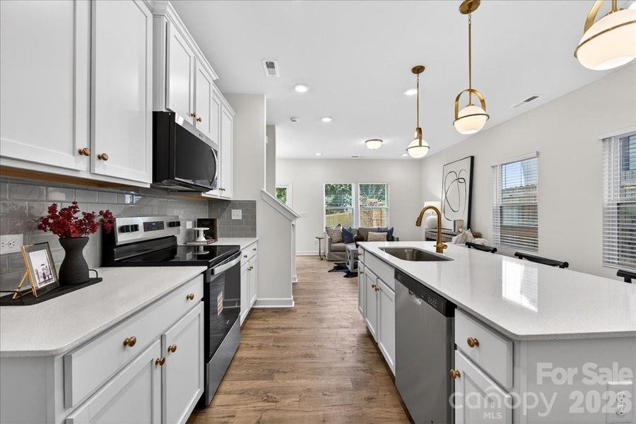 Furnished interior view inside a new home in , Charlotte (Image 8).