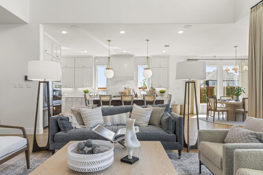 Representative furnished interior of a home built from the 6051 by Tradition Homes in StarView, Prosper (Image 13).