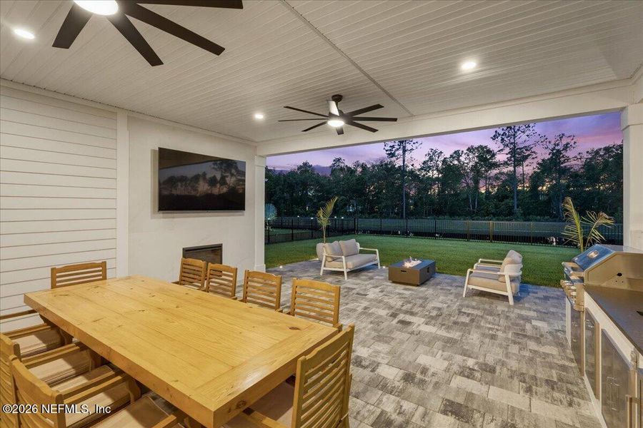 Exterior details and patio area of a home in , St. Johns (Image 35).