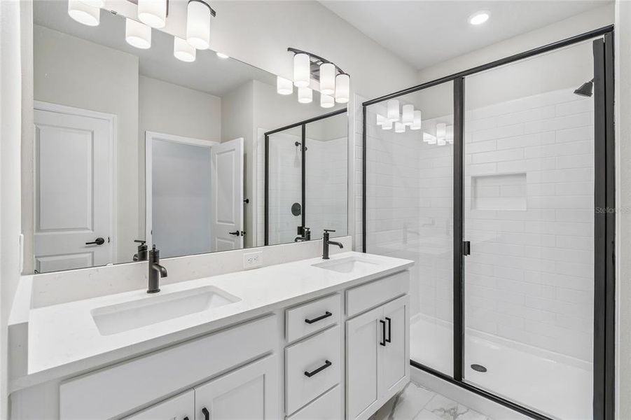 Furnished interior view inside a new home in , Orlando (Image 10).