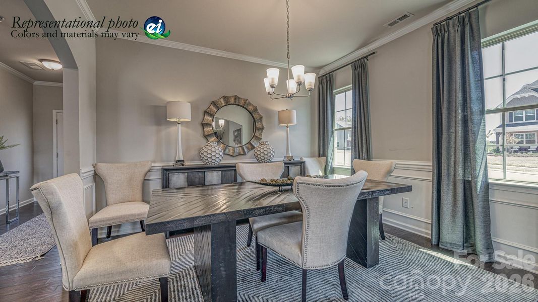 Furnished interior view inside a new home in Shannon Woods, Maiden (Image 16).