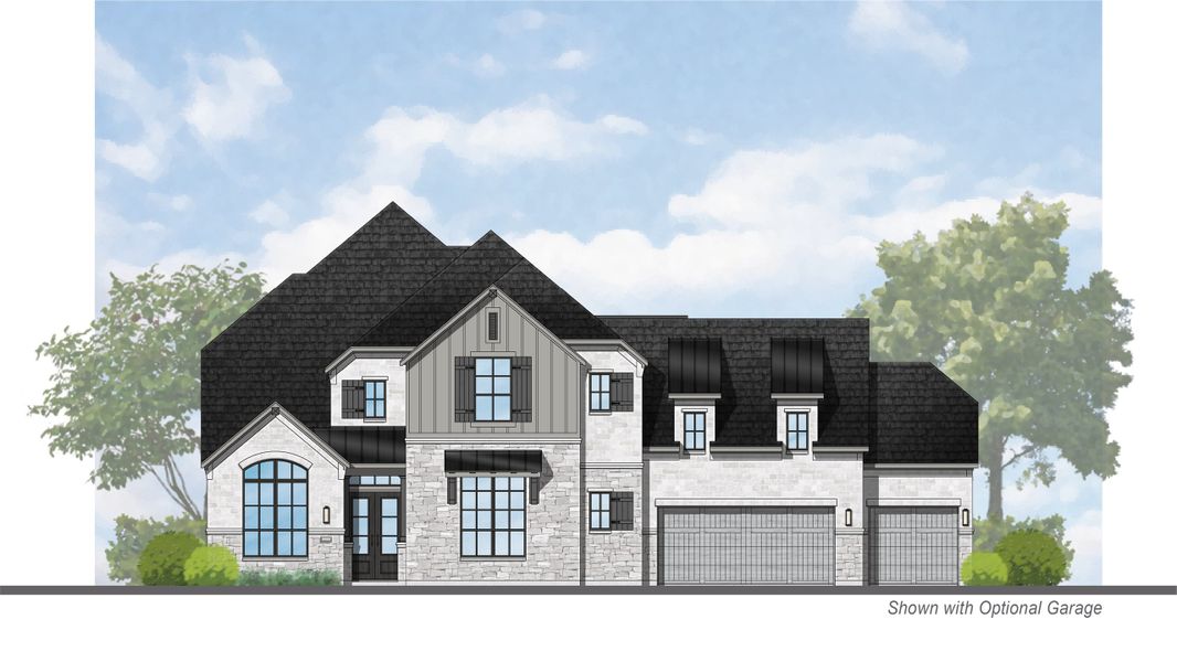 Representative rendering of the exterior for the 608 by Highland Homes (Image 25).