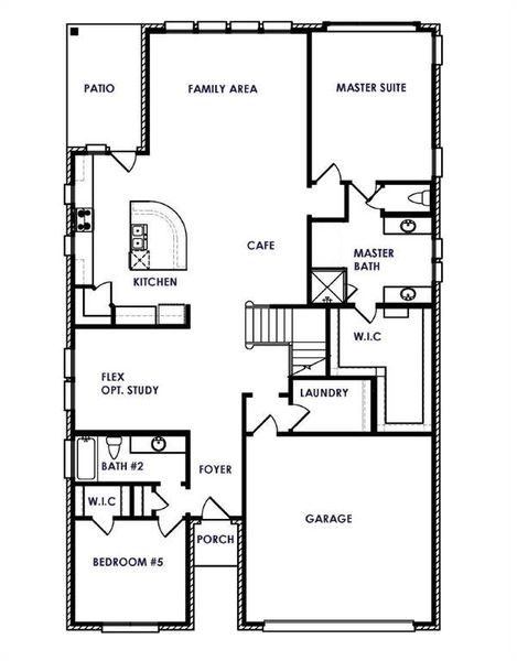 2D floor plan layout of this home in Mercer Meadows, Royse City, TX (Image 5). 2D floor plan layout of this home in Mercer Meadows, Royse City, TX (Image 5).