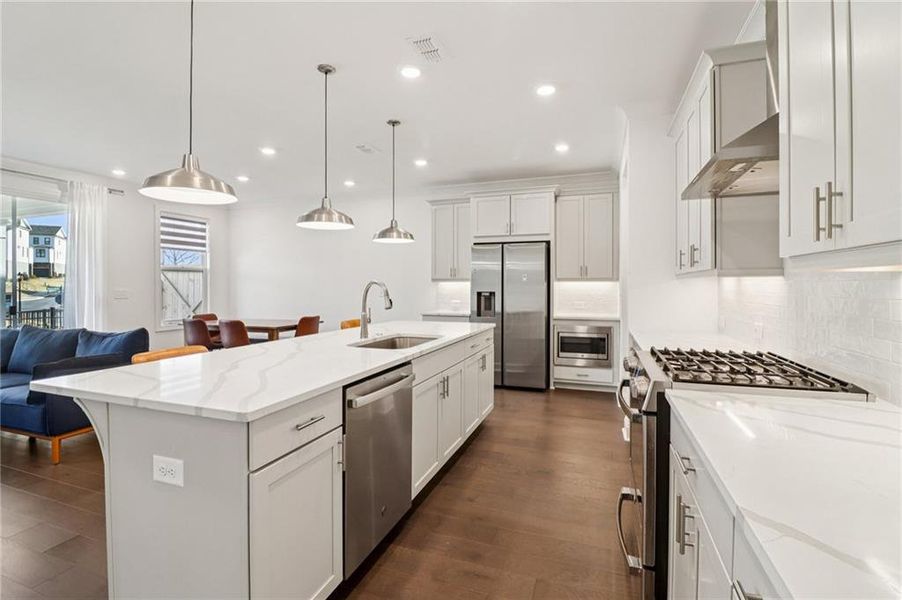 Furnished interior view inside a new home in , Buford (Image 12).