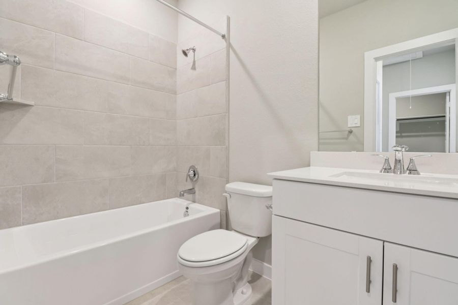 Photo is not of the actual home, but is an inspirational photo of builder’s model home and may depict options, furnishings, and/or decorator features that are not included