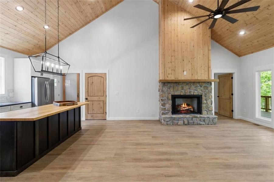 Furnished interior view inside a new home in , Ellijay (Image 14).