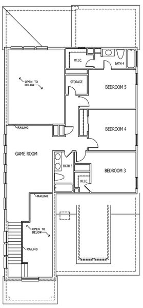 2D floor plan layout of this home in Santa Rita Ranch, Liberty Hill, TX (Image 4). 2D floor plan layout of this home in Santa Rita Ranch, Liberty Hill, TX (Image 4).