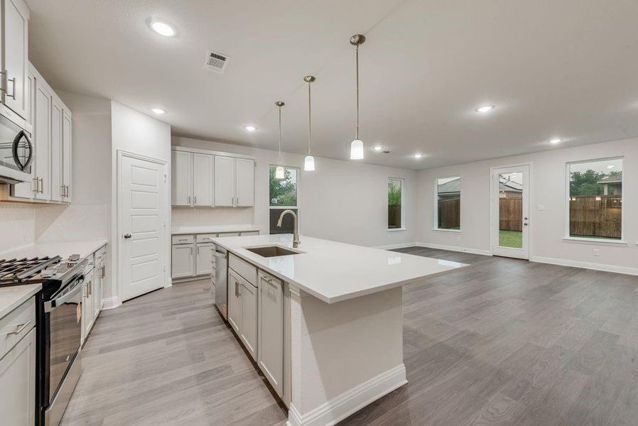 Furnished interior view inside a new home in Creekside of Crowley, Crowley (Image 15).