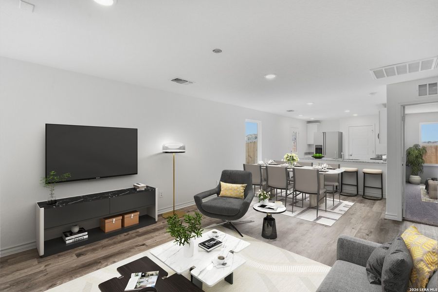 Furnished interior view inside a new home in Vista Real, Converse (Image 17).