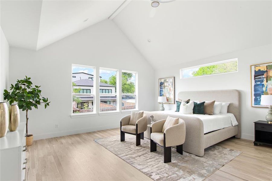 Furnished interior view inside a new home in , Dallas (Image 37).