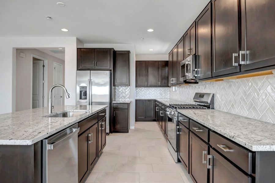 Furnished interior view inside a new home in Mesquite at North Creek, Queen Creek (Image 34).