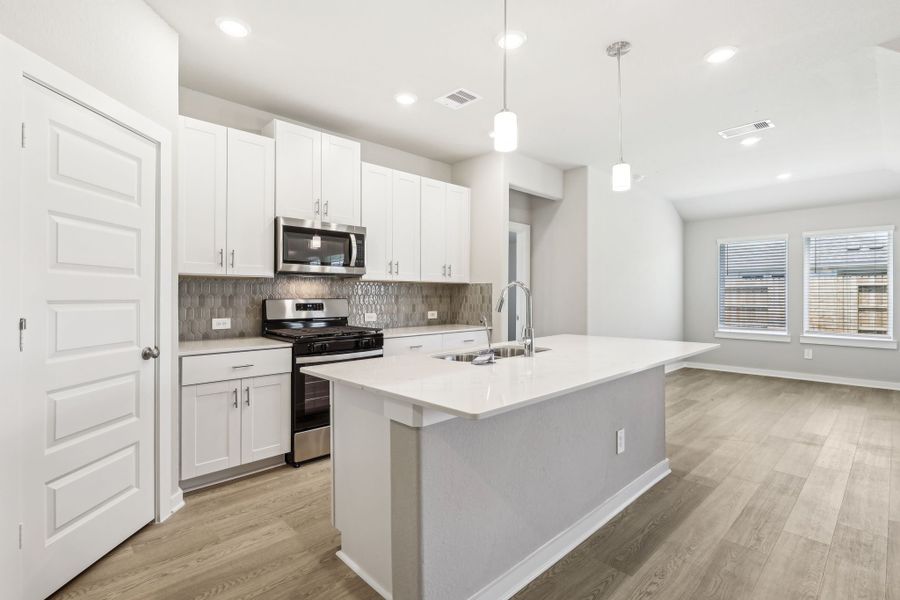 Furnished interior view inside a new home in Heights of Barbers Hill, Baytown (Image 3).
