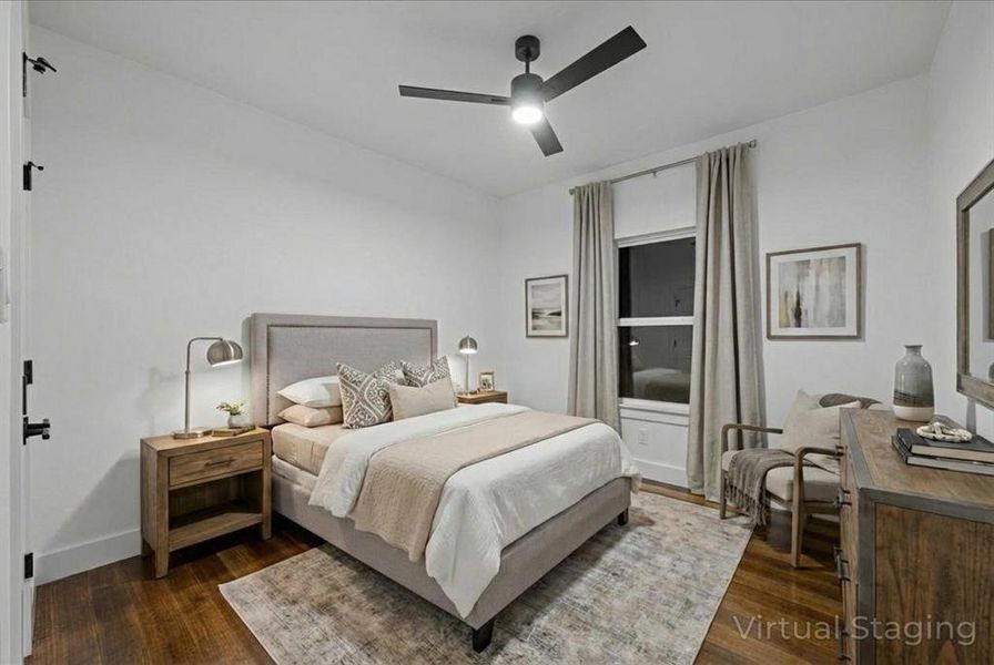 Virtually staged secondary bedroom for illustration purposes. Virtually staged secondary bedroom for illustration purposes.