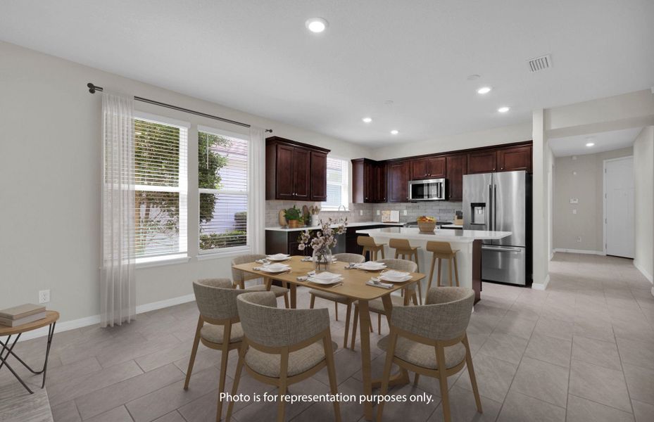 Furnished interior view inside a new home in Del Webb Nocatee, Ponte Vedra (Image 7). Furnished interior view inside a new home in Del Webb Nocatee, Ponte Vedra (Image 7).