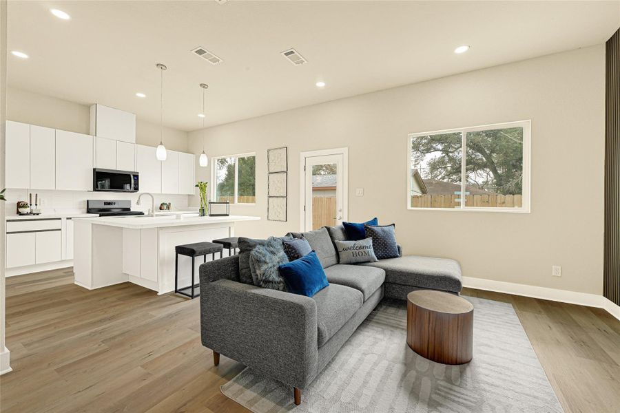 Furnished interior view inside a new home in , Houston (Image 15).