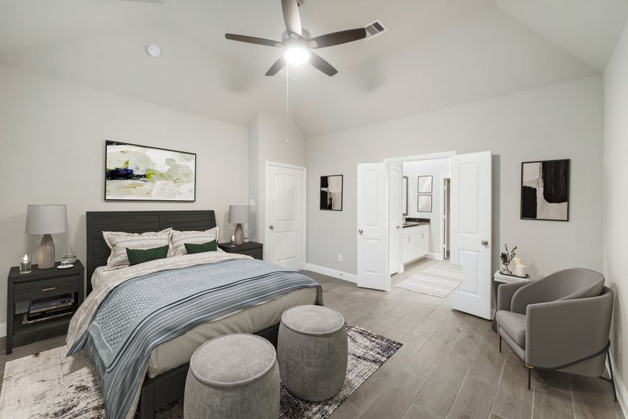 Representative furnished interior of a home built from the Cibola by Beazer Homes in Elyson, Katy (Image 8). Representative furnished interior of a home built from the Cibola by Beazer Homes in Elyson, Katy (Image 8).