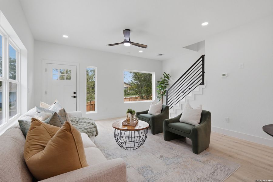Furnished interior view inside a new home in , San Antonio (Image 12).