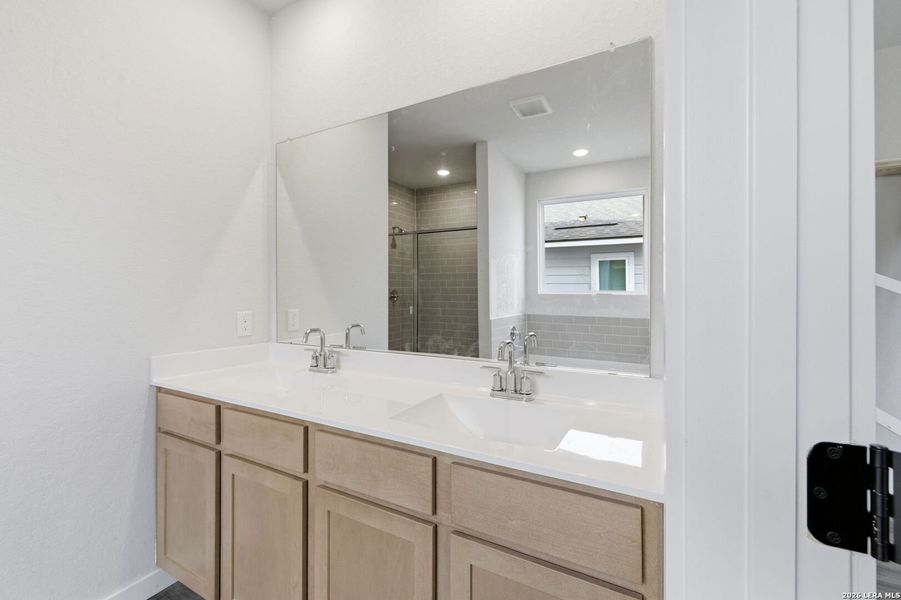 Furnished interior view inside a new home in The Meadows at Hunters Ranch, San Antonio (Image 14).