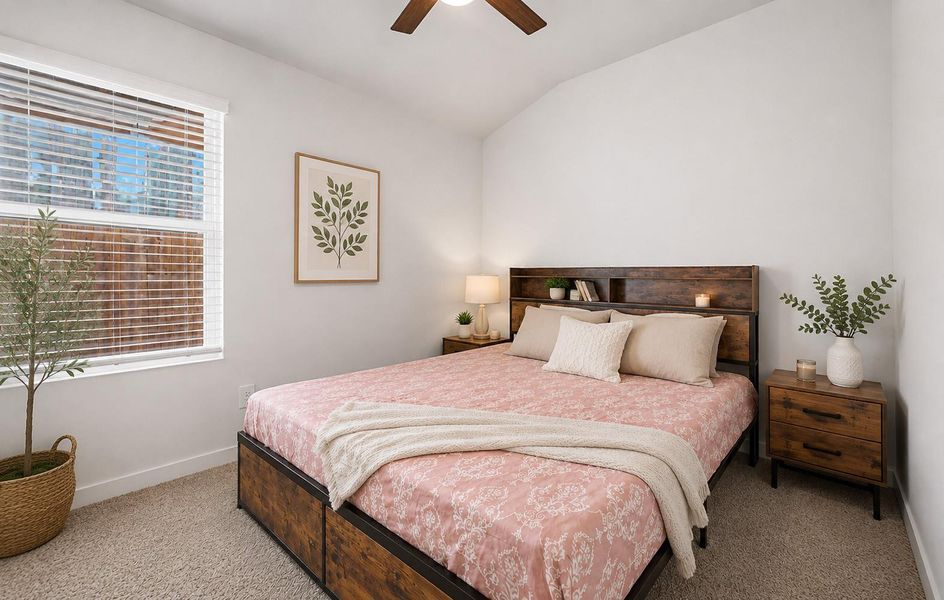 Secondary bedroom photo with AI edits. Secondary bedroom photo with AI edits.