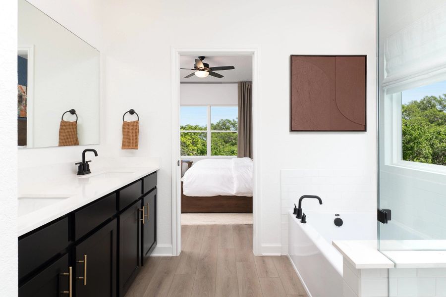 Representative furnished interior of a home built from the Gage by Ashton Woods in Hennersby Hollow, San Antonio (Image 8).