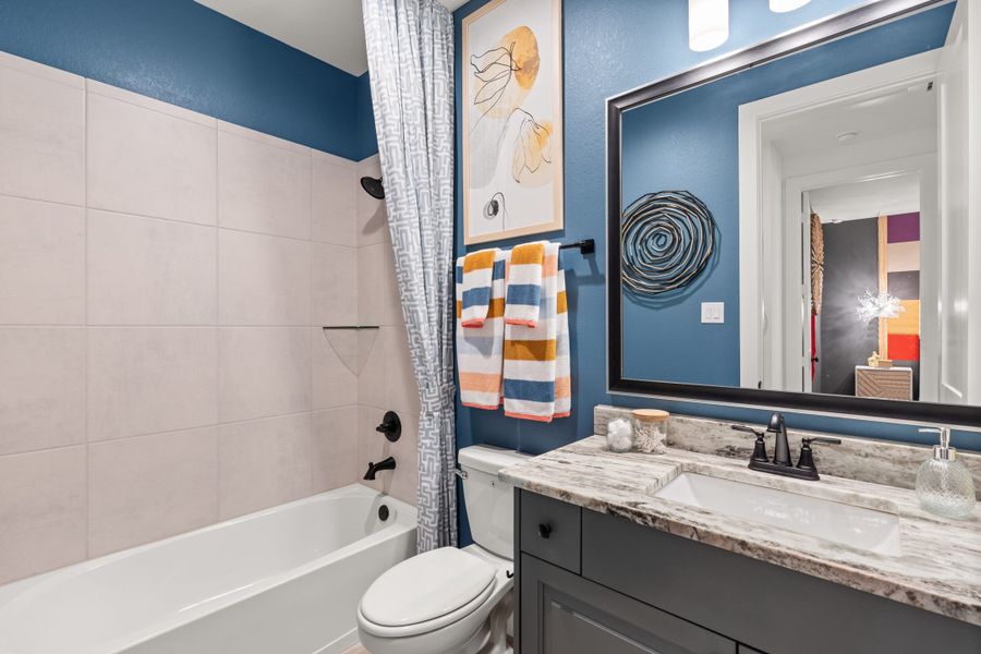 Furnished interior view inside a new home in The Highlands, Porter (Image 13). Furnished interior view inside a new home in The Highlands, Porter (Image 13).