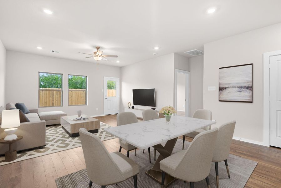 Furnished interior view inside a new home in Laurel Landing, Alvin (Image 11).