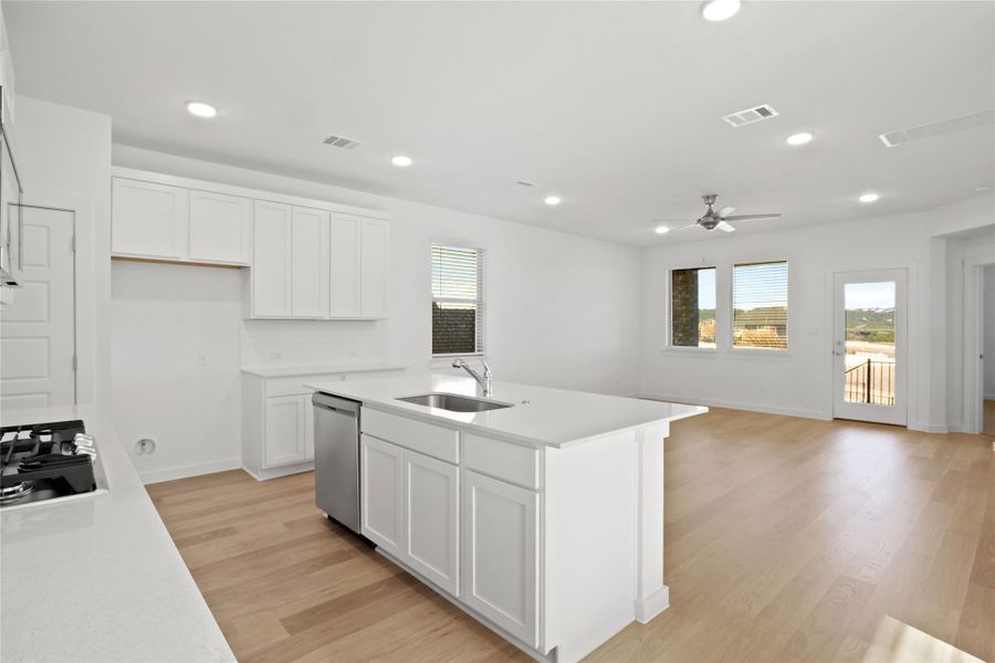 Furnished interior view inside a new home in Lakeside at Tessera, Lago Vista (Image 6).