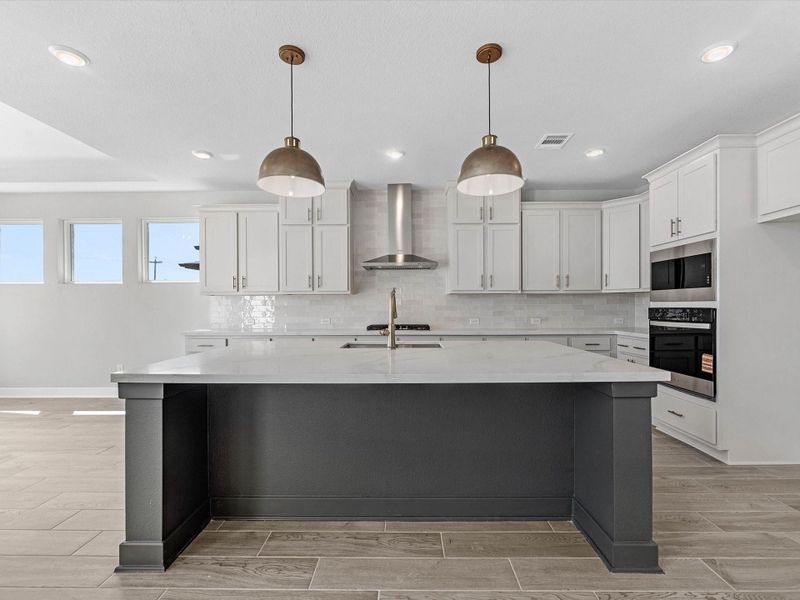 Furnished interior view inside a new home in Lago Mar - 60', Texas City (Image 10).