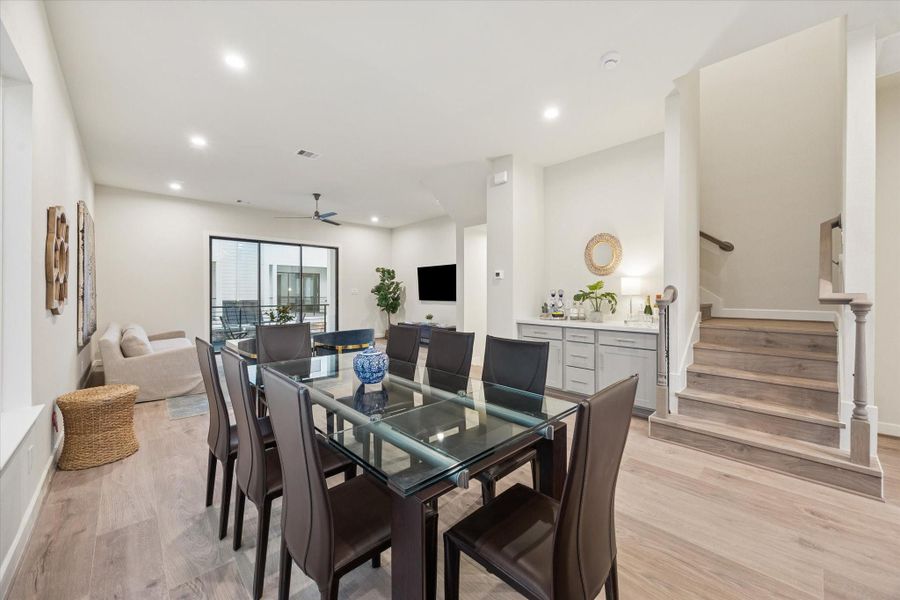 Furnished interior view inside a new home in Willowbend Point, Houston (Image 9).