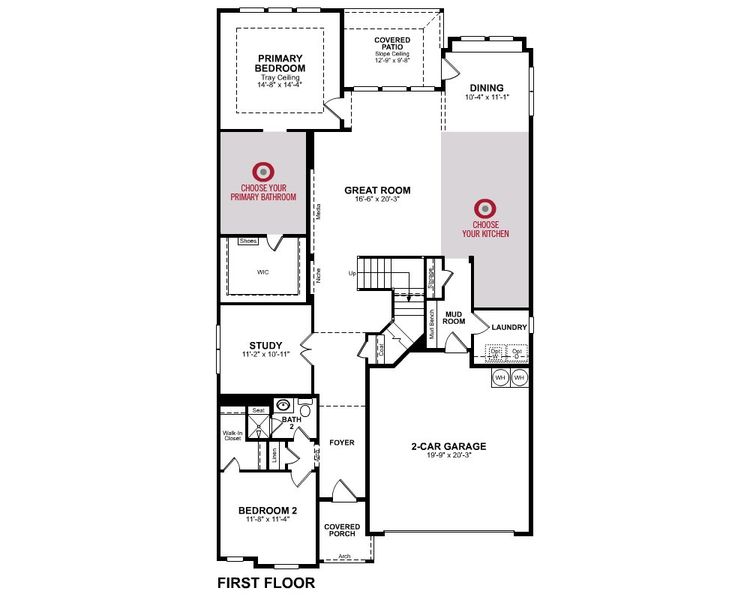 2D floor plan layout of this home in Valencia on the Lake, Little Elm, TX (Image 4).