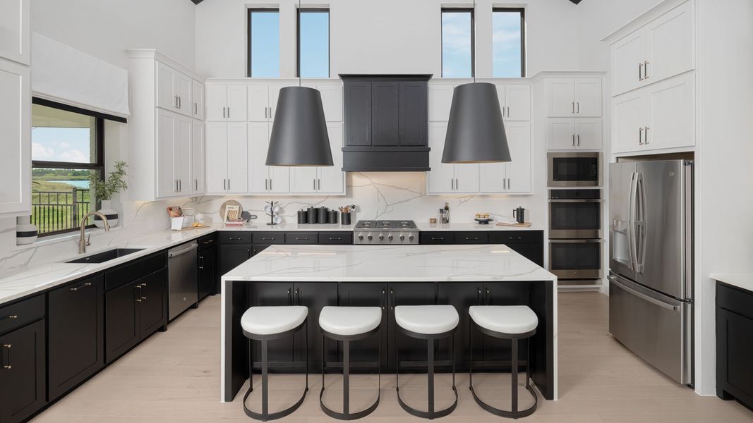 Representative furnished interior of a home built from the 4336W by Perry Homes in Lakewood Village 70'/90', Lakewood Village (Image 5).