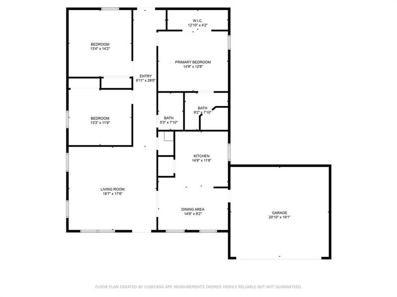 2D floor plan layout of this home in , Moody, TX (Image 3).