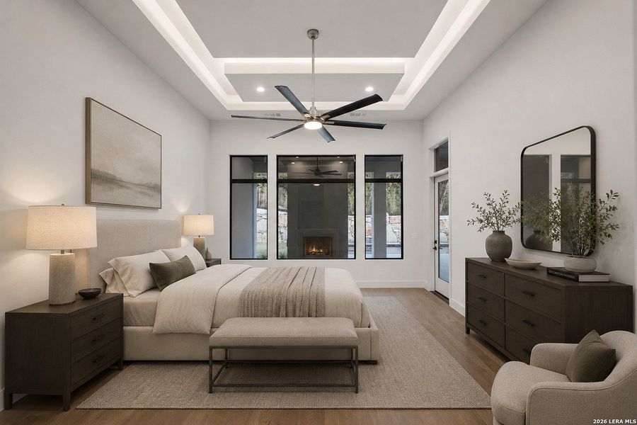 Furnished interior view inside a new home in , San Antonio (Image 39).