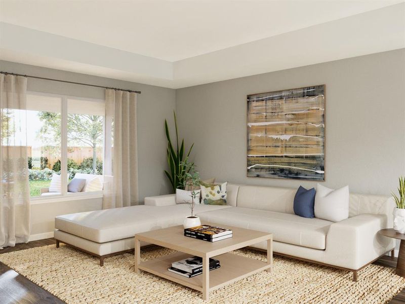 Furnished interior view inside a new home in Deer Creek, Fort Worth (Image 5).
